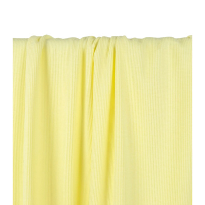 Tissu Maille Cote 2x2 Jaune