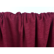 Tissu Maille Jersey 100 % Lin Bourgogne