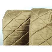 Tissu Matelassé Velours Lise Noisette 