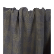 Coupon Popeline Coton Paper Touch Carreaux Choco / Beige 70 cm x 154 cm