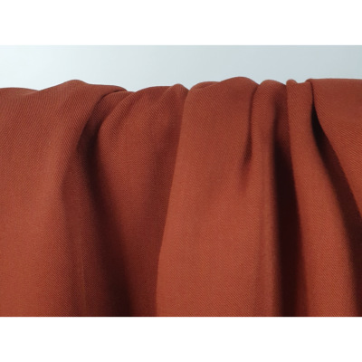 Tissu Twill de Viscose Sienne Brulée