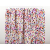 Coupon Voile de Viscose Fleurs Aquarelles 200 cm x 140 cm
