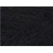 Tissu Molleton Gratté Anthracite Flammé Noir