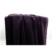 Tissu Velours Milleraies Aubergine