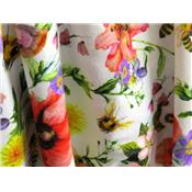Coupon Jersey FUJI Fleurs & Abeilles 90 cm x 150 cm