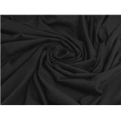 Tissu Maille Jersey Léger Coton BIO GOTS Noir