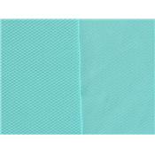 Tissu Jersey Uni Structuré Vert d'Eau
