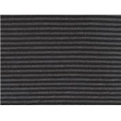 Tissu Jersey Cote 1x1 Viscose / Modal Rayé Anthracite / Noir