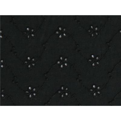 Tissu Broderie Anglaise Noir