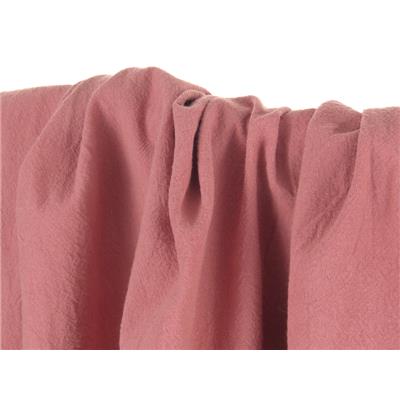 Tissu Coton Lavé Bois de Rose
