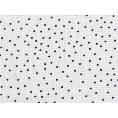 Tissu Crepe LONDRES Ecru Imprimé Pois