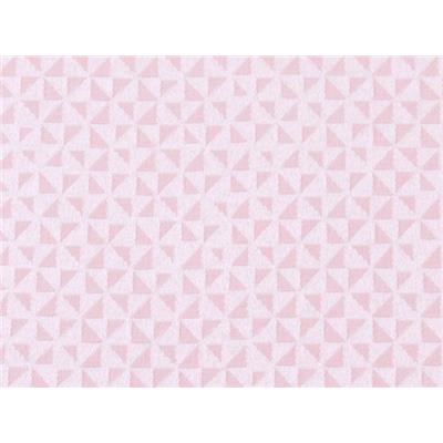 Tissu Jacquard Graphique Beige Clair / Rose Pale