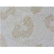 Tissu Jersey Structur Beige Imprim Petit Point Foil Dor