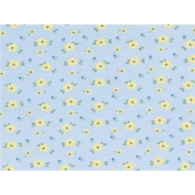 Tissu Jersey Coton / Elasthanne Bouton de Fleur