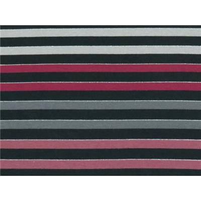 Tissu Jersey Coton / Modal Rayé / Lurex