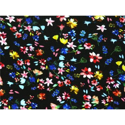 Tissu Jersey Viscose / Elasthanne Fleurettes