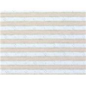 Tissu Maille Ajouré Gratté Rayé / Lurex