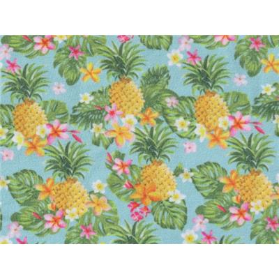 Tissu Maille Maillot de Bain Imprimé Ananas