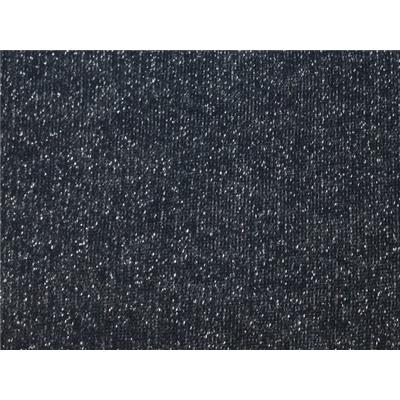 Tissu Molleton Anthracite / Lurex Argent