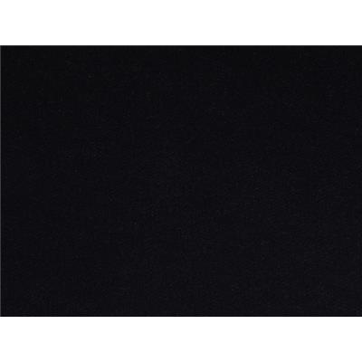 Tissu Molleton Léger Noir Envers Polaire Gris
