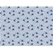 Tissu Poly-Coton Imprimé Fleurs Abstraites / Pois d'Têtes d'Epingles