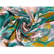 Tissu Sergé Viscose Watercolor Painting TSM x Jolies Bobines