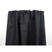 Tissu Jacquard Coton LEO Noir