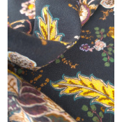 Tissu Crepe 100 % Viscose Folk Flowers