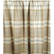 Coupon Lainage Mélange Laine TARTAN Beige / Camel 100 cm x 155 cm