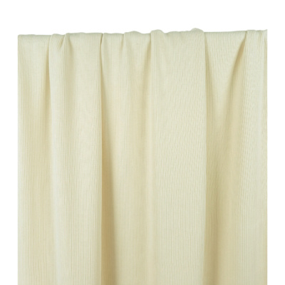 Tissu Maille Cote 2x2 Beige Clair