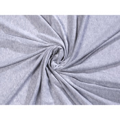 Tissu Maille Tricot Léger 100 % Micromodal Gris Chiné