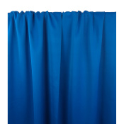 Tissu Satin Contrecollé 100 % Viscose Bleu / Blanc
