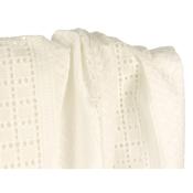 Tissu Broderie Anglaise Ecru