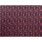 Tissu Crepe Viscose Fleurs Ethniques Retro