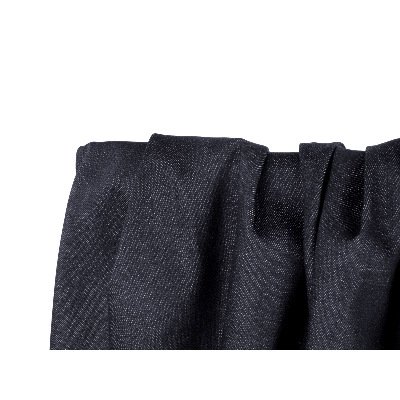 Tissu Denim Légèrement Stretch Noir