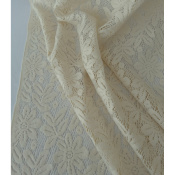 Tissu Guipure Mélange Coton Grattée Daisy