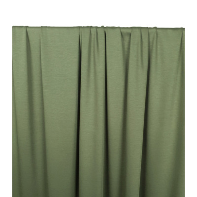 Tissu Maille Interlock 100 % Coton Mercerisé Kaki