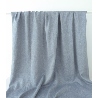 Tissu Oxford 100 % Lin Bleu