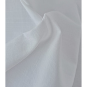 Tissu Popeline Coton BIO / Lyocell Jacquard Lait
