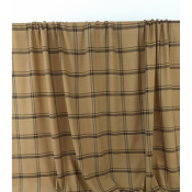 Tissu Voile 100 % Modal Carreaux Peanut