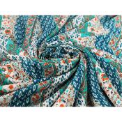 Tissu Voile de Viscose Patchwork Ethnique