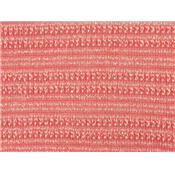 Tissu Maille Coupée - Cousu Ajourée Corail / Rose