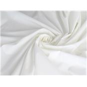 Tissu Popeline Poly / Coton Léger Blanc