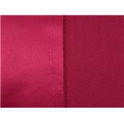 Tissu Double Face Crepe / Satin Framboise