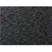 Tissu Molleton Anthracite Chiné Noir