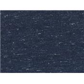 Tissu Jersey Coton Bleu Marine / Lurex Argent