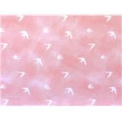 Tissu Jersey Effet Tie & Die Imprimé Hirondelles
