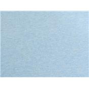 Tissu Molleton Bleu Givré Chiné Toucher Peau de Pêche