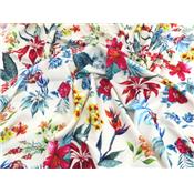 Tissu Crepe Poly / Viscose Tropical