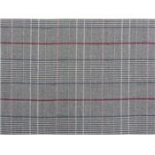 Tissu Prince de Galles Lignes Bordeaux / Bleu